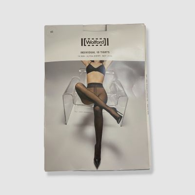 Wolford Women's Black Individual 10 Sheer Tights Size XS